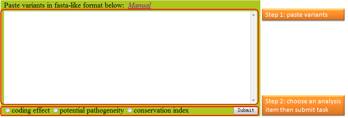 set parameters